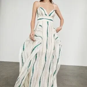 mango brown one shoulder dress Ana Gown Robin Egg & Black / 8 main image 0
